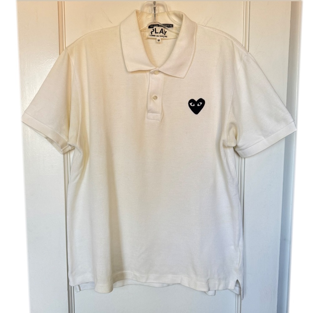 Comme des Garçons Play White Polo Shirt